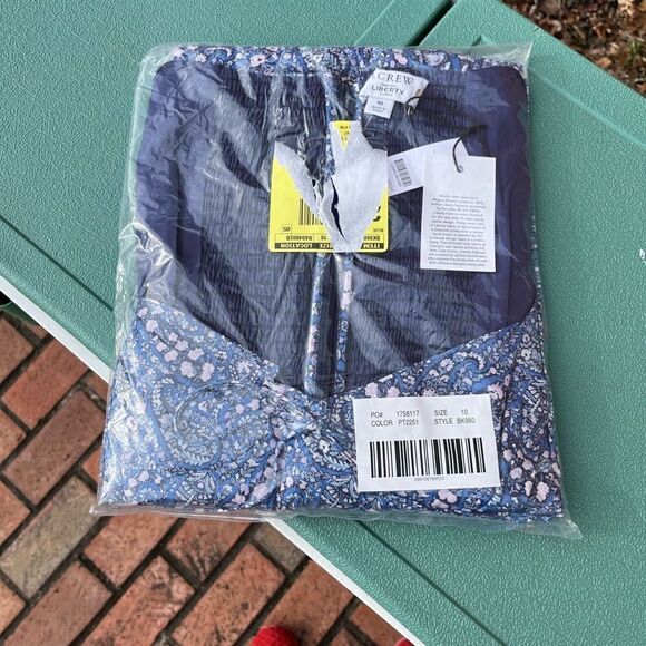 J Crew Liberty Sweetheart Long Sleeve Mini Dress in Bourton Bloom Fabric… - Picture 3 of 9